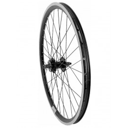 Колесо 26" переднее, двойной ал. обод, гайки, D-brake