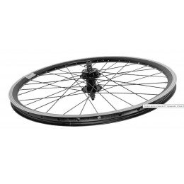 Колесо 26" переднее, двойной ал. обод, гайки, D-brake