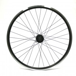 Колесо 26" переднее, двойной алю. обод, алю. втулка, эксцентрик, D-brake