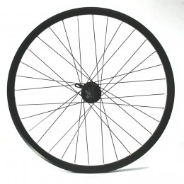 Колесо 26" переднее, двойной алю., пистон. обод, алю. втулка, промподш., эксцентрик, D-brake
