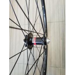 Колесо 28"-29" переднее 2-х слойное пистонированное WEINMANN LUX 20, 32 сицы, втулка ПП NOVATEC D041SB диск тормоз, эксцентрик