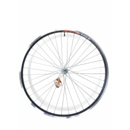 Колесо 28"-29" переднее TRIX, профиль алюминиевый, двойной, 36H, фрезерованный, индикатор износа, V-br, A/V, анодированный, черный, гайки