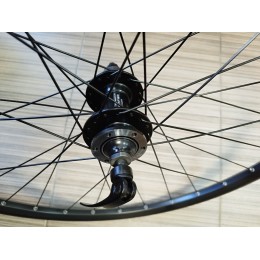 Колесо 28"-29" заднее 2-х слойный WEINMANN AQUILA 21втулка ПРОМЫ NOVATEC D472TSBT диск, эксцентрик, кассета, черное