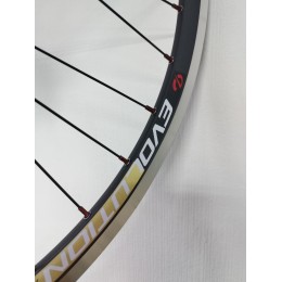 Колесо 28-29" заднее V EVOLUTION кассета 8-10 ск. пром.подш. эксцентрик / обод двойной алюм. черн. CNC SSE A/V 21х22 / втулка алюм. черн.