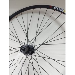 Колесо 28-29" заднее V EVOLUTION кассета 8-10 ск. пром.подш. эксцентрик / обод двойной алюм. черн. CNC SSE A/V 21х22 / втулка алюм. черн.