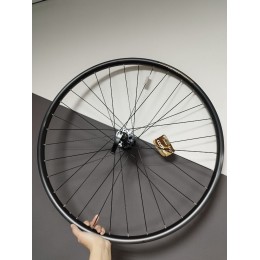 Колесо 29" заднее COMODO алюм, двойной, 32H, пистонир, 622x25/31x18мм, F/V, анодир, черный, втулка FORMULA алюм, ПРОМЫ, ДИСК, под кассету, эксцентрик