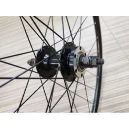 Колесо 29" заднее, двойной алю. обод, алю. втулка, промподш., гайки, D-brake, под трещотку