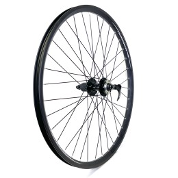 Колесо 26" заднее D HOGGER кассета 8-10 ск. пром.подш. эксцентрик / обод двойной алюм. черн. SSE A/V 19х21.5 / втулка алюм. черн.