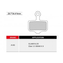 Колодки для дискового тормоза инд.упак.,блистер AVID ELIXIR R, CR, ELIXIR 3.5, SRAM X X Тайвань