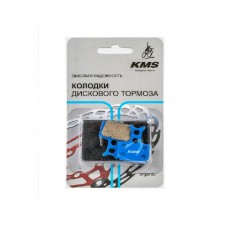 Колодки для дискового тормоза материал органика цвет голубой  "KMS" (Formula Maga One)