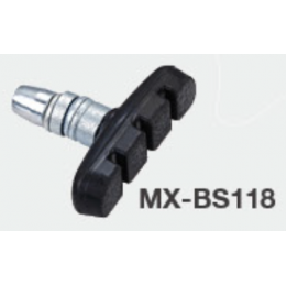 Колодки MIXIEER MX-BS118 для V-brake, 55MM, чёрные, с креплением, 1 пара