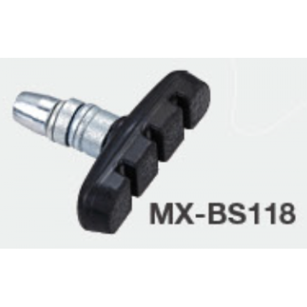 Колодки MIXIEER MX-BS118 для V-brake, 55MM, чёрные, с креплением, 1 пара