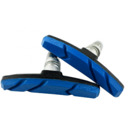 Колодки MIXIEER MX-BS126 для V-brake, 70MM, чёрные/синие, с креплением, 1 пара