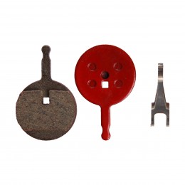 Колодки тормозные органические COMIRON RESIN P02, для тормозных систем: TEKTRO, X-SPARK, YINXING, с пружиной уп. полибаг, 2 шт.