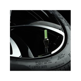 Колпачки светящиеся на ниппель Cartage, малые, набор 2 шт, зеленые