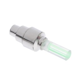 Колпачки светящиеся на ниппель Cartage, малые, набор 2 шт, зеленые