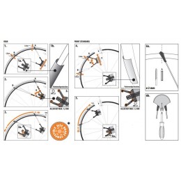 Комплект крыльев 28" SKS RACEBLADE Pro XL 32мм черный
