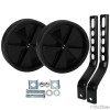 Комплект опорных колес с кронштейнами универсальный 12"-20" HF-032-B пластиковые колеса, черные