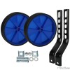 Комплект опорных колес с кронштейнами универсальный 12"-20" HF-032-BL пластиковые колеса, синие