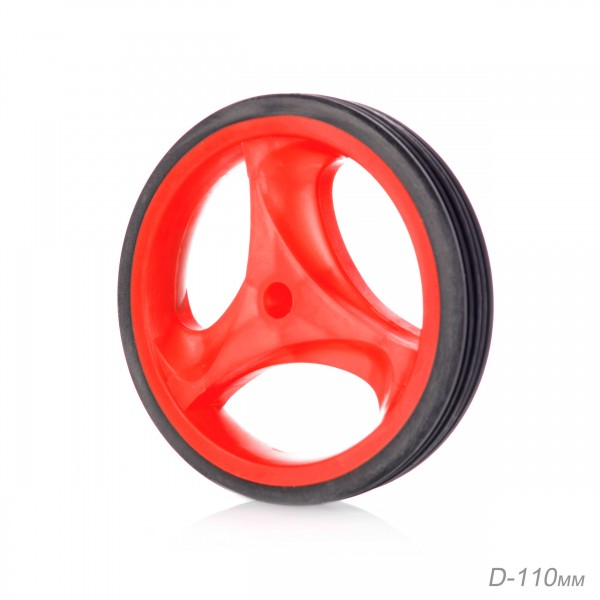 Комплект опорных колес с кронштейнами универсальный 12"-20", красный