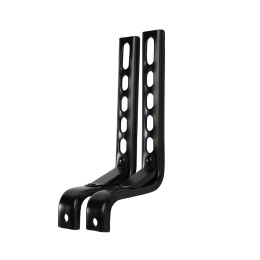 Комплект усиленных опорных колес с кронштейнами универсальный 12"-20" HF-035-RE пластиковые колеса, светящиеся, красные