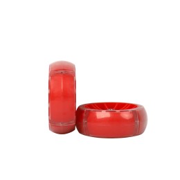 Комплект усиленных опорных колес с кронштейнами универсальный 12"-20" HF-036-RE пластиковые колеса, светящиеся, красные