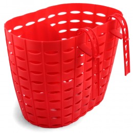 Корзинка детская на руль, красная, 200x150x130мм, "Bunny"