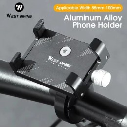 Крепление для телефона West biking А, алюминиевое, черное