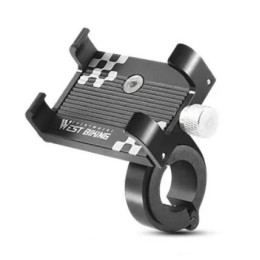 Крепление для телефона West biking D, алюминиевое, черное