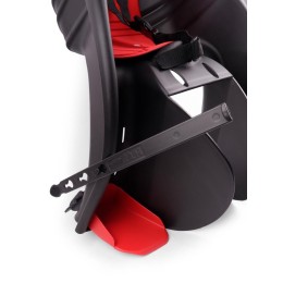 Кресло детское на раму Sanbas черное с красной накладкой, 22кг, Италия (HTP)