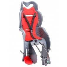 Кресло детское SANBAS T HTP Design, крепление на раму, темно-серое с красным матрасом (Италия)