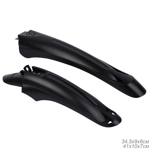 Крылья 24-26" COMIRON Splash MAR-003 комплект 2 шт, черные