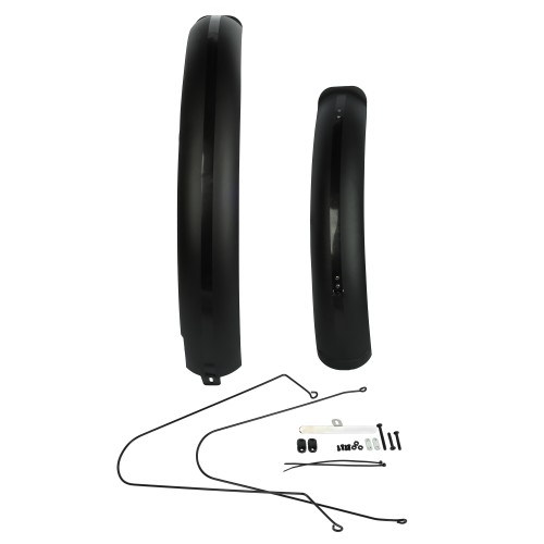 Крылья 26-28"х4.0 Tyre COMIRON FATBIKE Full. комплект 2 шт, черные