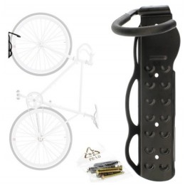 Крюк стальной для хранения велосипеда, крепление - за колесо, черный