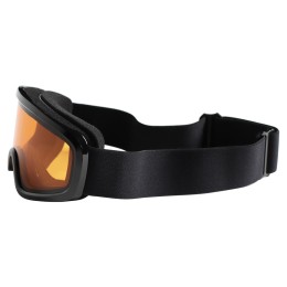 Маска горнолыжная детская White Owl FA-108, оранжевая с черным