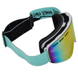 Маска горнолыжная White Owl FA-066, белая с черным