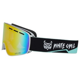 Маска горнолыжная White Owl FA-066, белая с черным