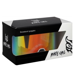 Маска горнолыжная White Owl FA-066, белая с черным