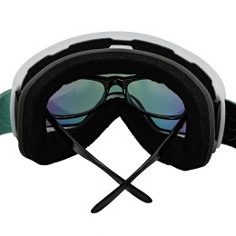 Маска горнолыжная White Owl FA-066, белая с черным