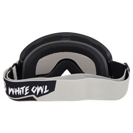 Маска горнолыжная White Owl FA-066, серебристая с черным