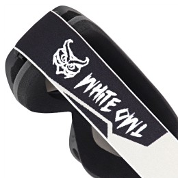 Маска горнолыжная White Owl FA-066, серебристая с черным