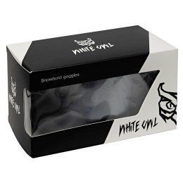 Маска горнолыжная White Owl FA-066, серебристая с черным