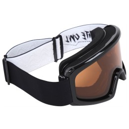 Маска горнолыжная White Owl FA-106, оранжевая с черным