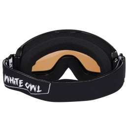 Маска горнолыжная White Owl FA-106, оранжевая с черным