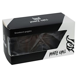 Маска горнолыжная White Owl FA-106, оранжевая с черным