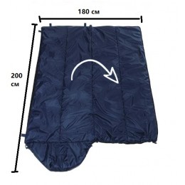 Мешок спальный, синтепон 300, размер 1800*2000 (с подголовником), в чехле