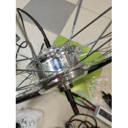 Мотор-колесо комплект 24" 250Вт 36V двойной усилен обод, под disk/v-brake заднее (без АКБ)