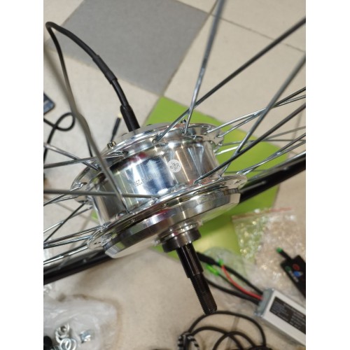 Мотор-колесо комплект 24" 250Вт 36V двойной усилен обод, под disk/v-brake заднее (без АКБ)