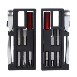 Мультитул KRAFTBIKE 11в1, шестигранные крестовые плоские torx отвёртки, выжимка цепи, с трещоткой