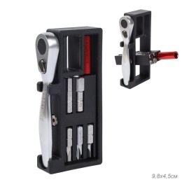 Мультитул KRAFTBIKE 11в1, шестигранные крестовые плоские torx отвёртки, выжимка цепи, с трещоткой
